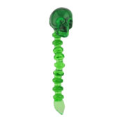 Green skull dabber en verre