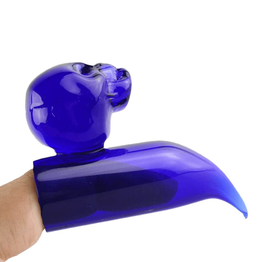 Skull finger dabber en verre