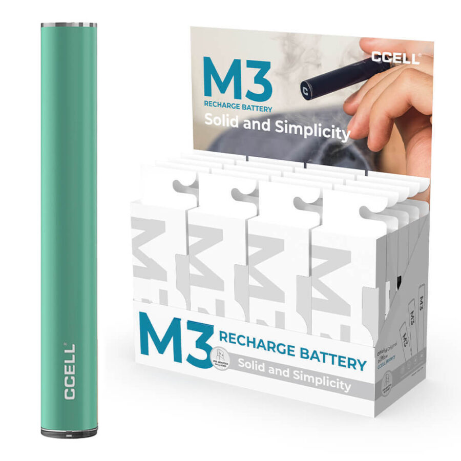 CCELL M3 Batterie Verte pour Vape Pen Standard 510 Thread (20pcs/présentoir)