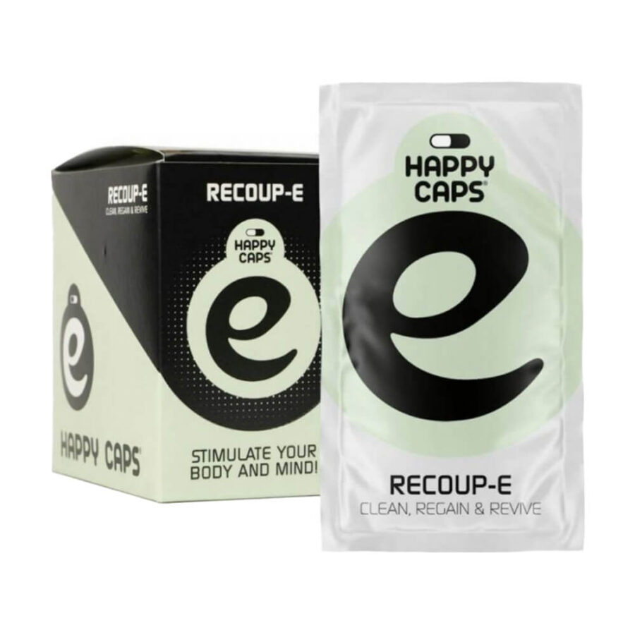 Happy Caps Recoup-E Capsules pour la Récupération et la Revitalisation (10pcs/présentoir)