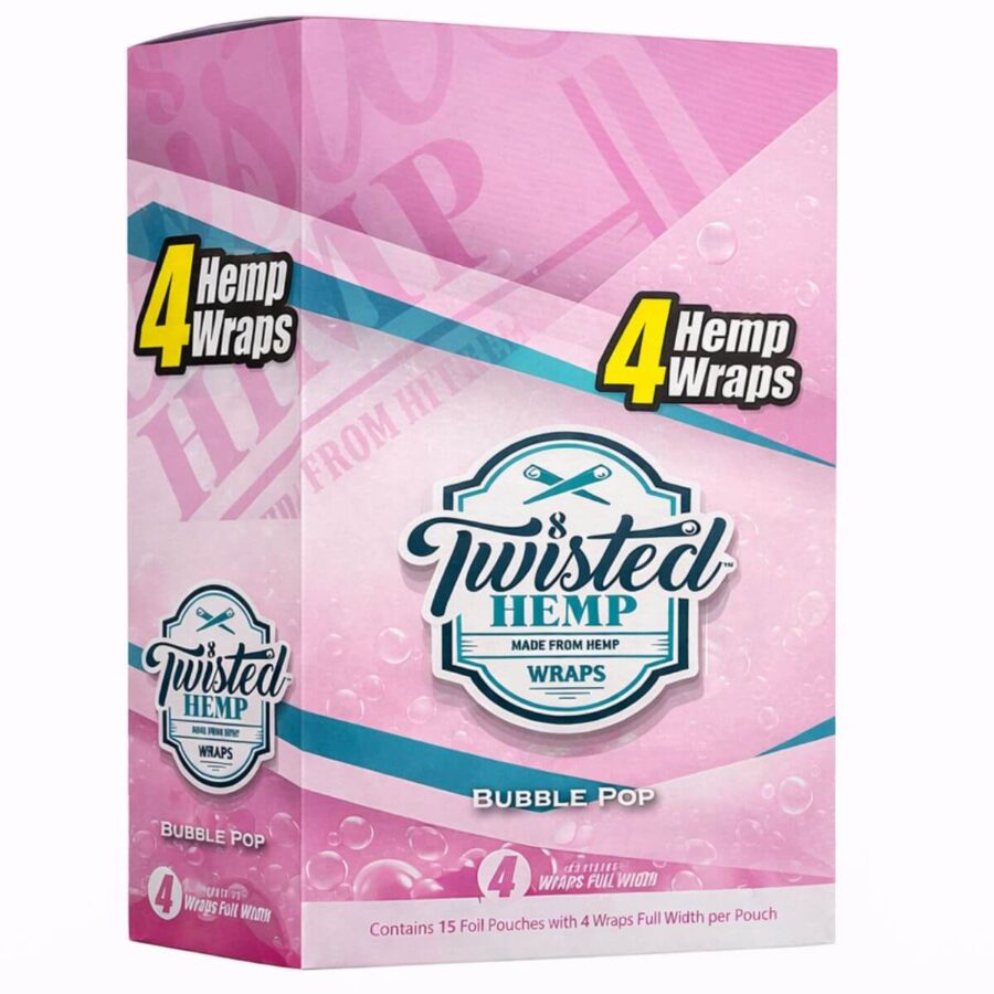 Grossiste Twisted Hemp Wraps Bubble Pop