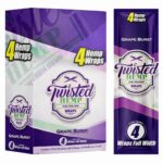 Twisted Hemp Wraps Grape Burst 15pcsdisplay