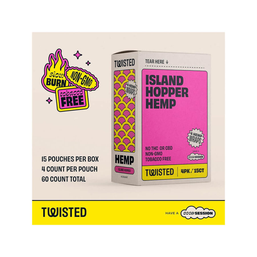 Twisted Hemp Wraps Island Hopper (15pcs:display)-Wholesale 7