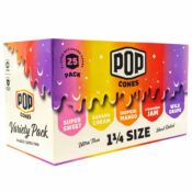 wholesale pop cones 1 4 ultra thin variety pack 25pcs dispay 1 1