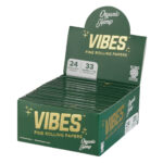 VIBES Papiers à Rouler King Size Slim avec Filtre Organic Hemp (24pcs/présentoir)