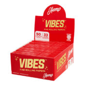 VIBES Papiers à Rouler King Size Slim Hemp (50pcs/présentoir)