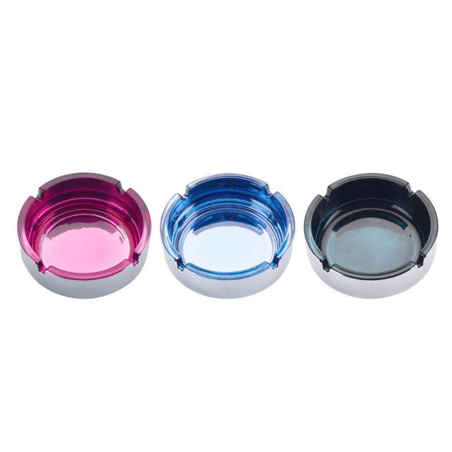 Champ High Round Colorful Cendrier en Verre (6pcs/présentoir)