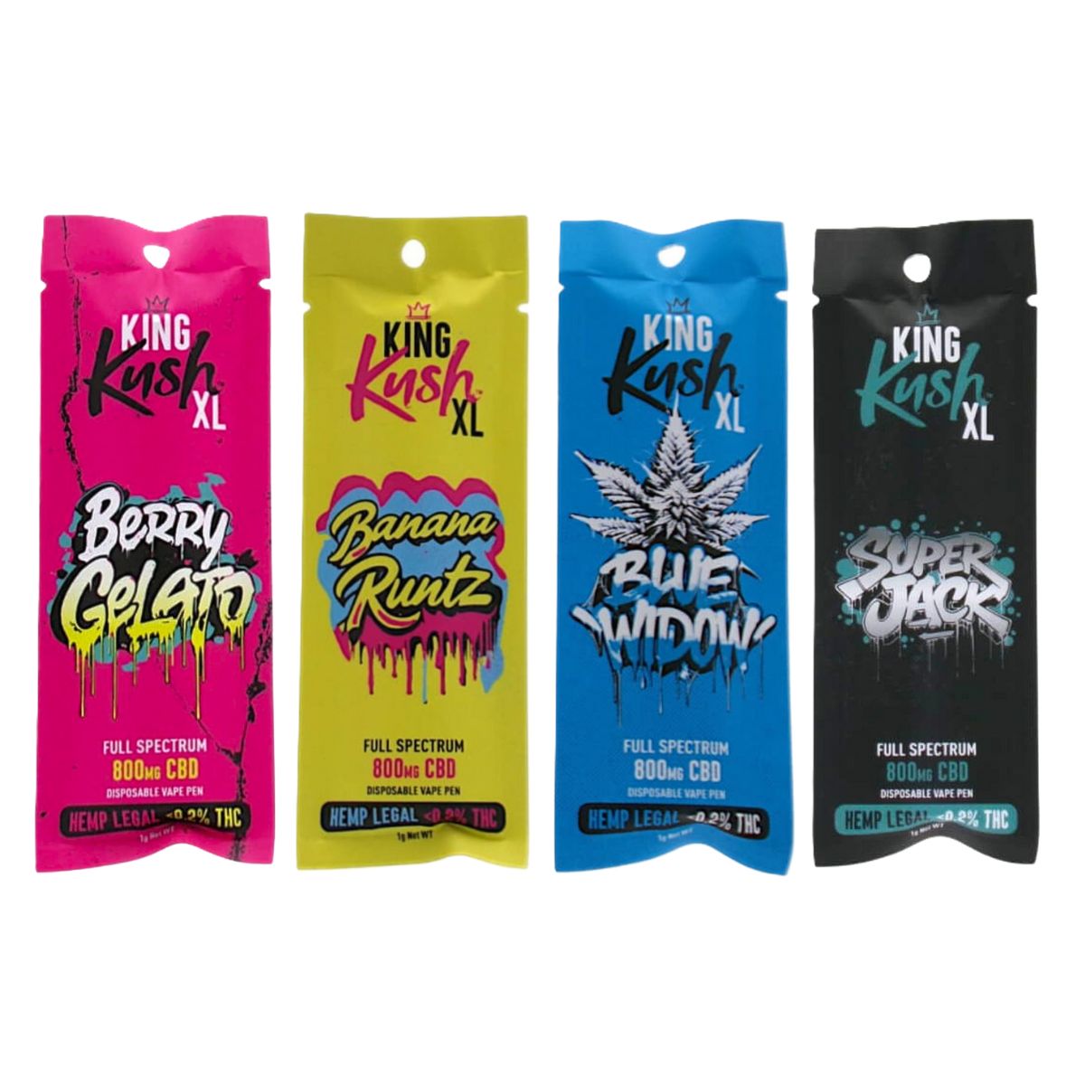 King Kush XL Stylo Vape Jetable CBD 800mg 1ml (présentoir 10pcs) King Kush XL 800mg CBD Disposable Vape Pen 1ml 10pcsdisplay