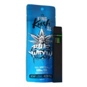 King Kush XL 800mg CBD Stylo à Vapeur Jetable 1ml (10pcs/présentoir) 4 King Kush XL Blue Widow 800mg CBD Disposable Vape Pen 10pcsdisplay Wholesale 1 1