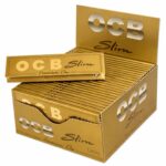 OCB Feuilles À Rouler Gold Slim 50 Carnets OCB Gold Slim Rolling Papers 50 Booklets