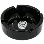 Tyson 2.0 Mike Bite Glass Ashtray Black Wholesale 1 1