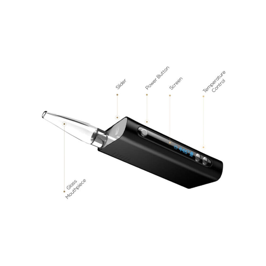 Flowermate V5.0s Mini Pro Vaporisateur pour Herbes Sèches Kit Complet Noir