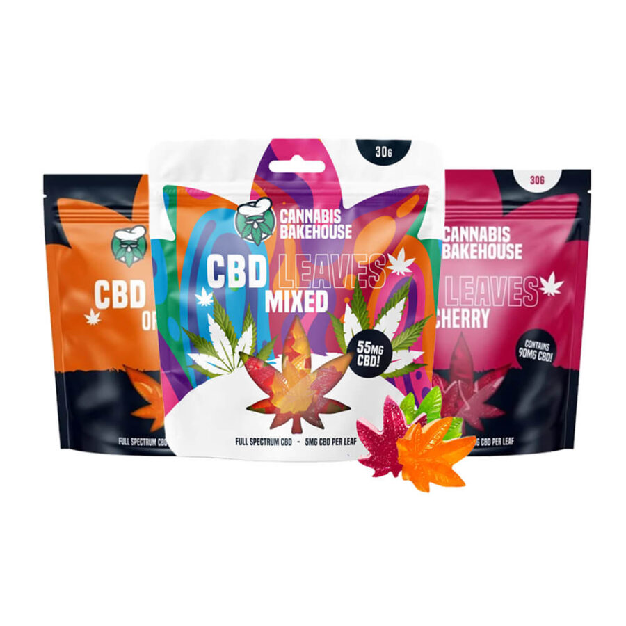 Cannabis Bakehouse CBD Gummy Leaves 55-90mg CBD