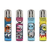 Clipper Lighters Classic Funny Astronauts (24pcs/présentoir)