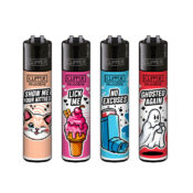 Clipper Lighters Classic Mix Slogan #12 (48pcs/présentoir)