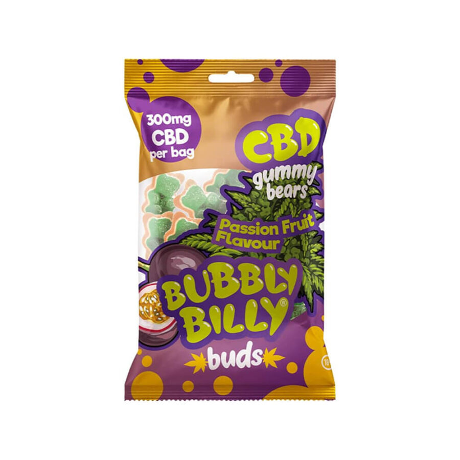 Bubbly Billy Buds CBD Gummy Bears 300mg CBD (40paquets/boîte)