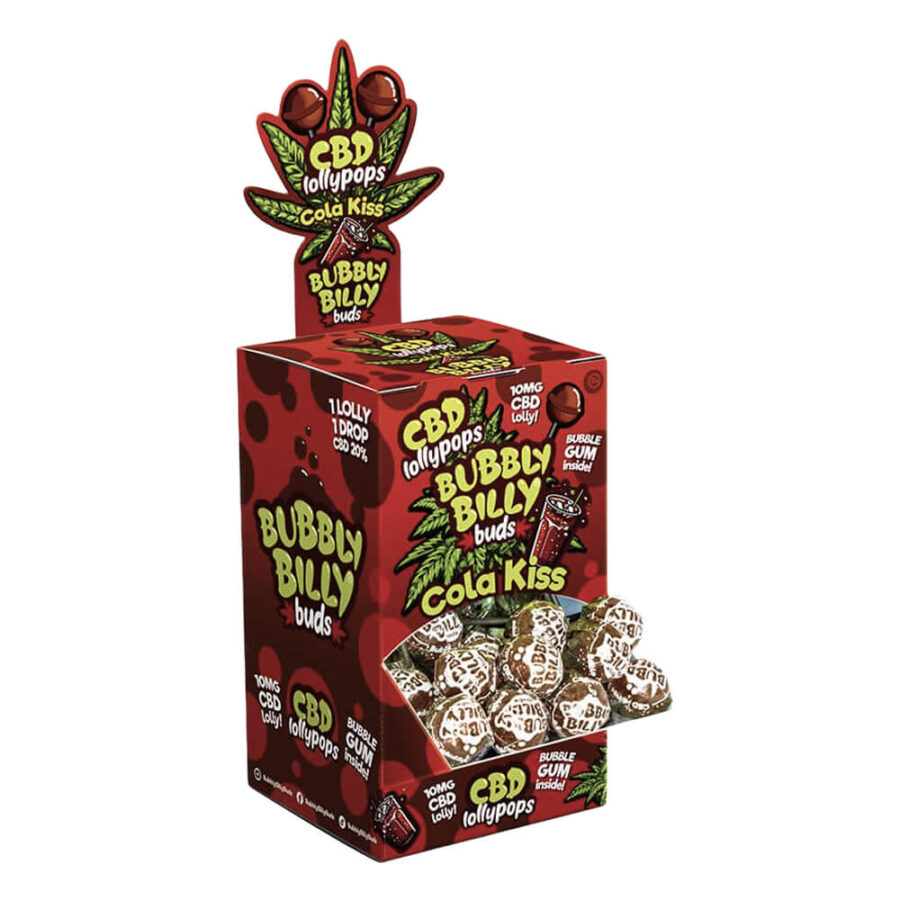 Bubbly Billy Buds Sucettes 10mg CBD (100pcs/présentoir)