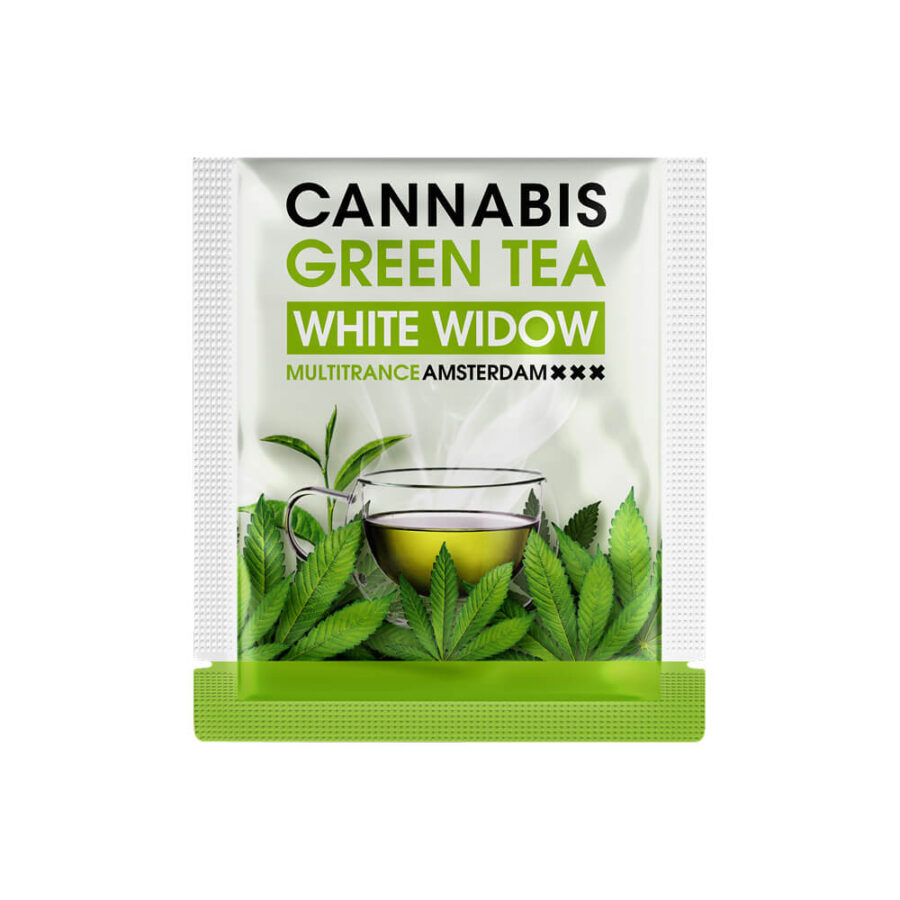 Cannabis Thé Vert pyramide White Widow (10paquets/présentoir)
