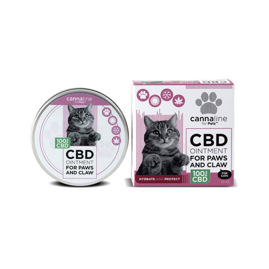 Cannaline for Pets Pommade CBD pour les Pattes et les Griffes des Chats 100mg CBD (30ml)