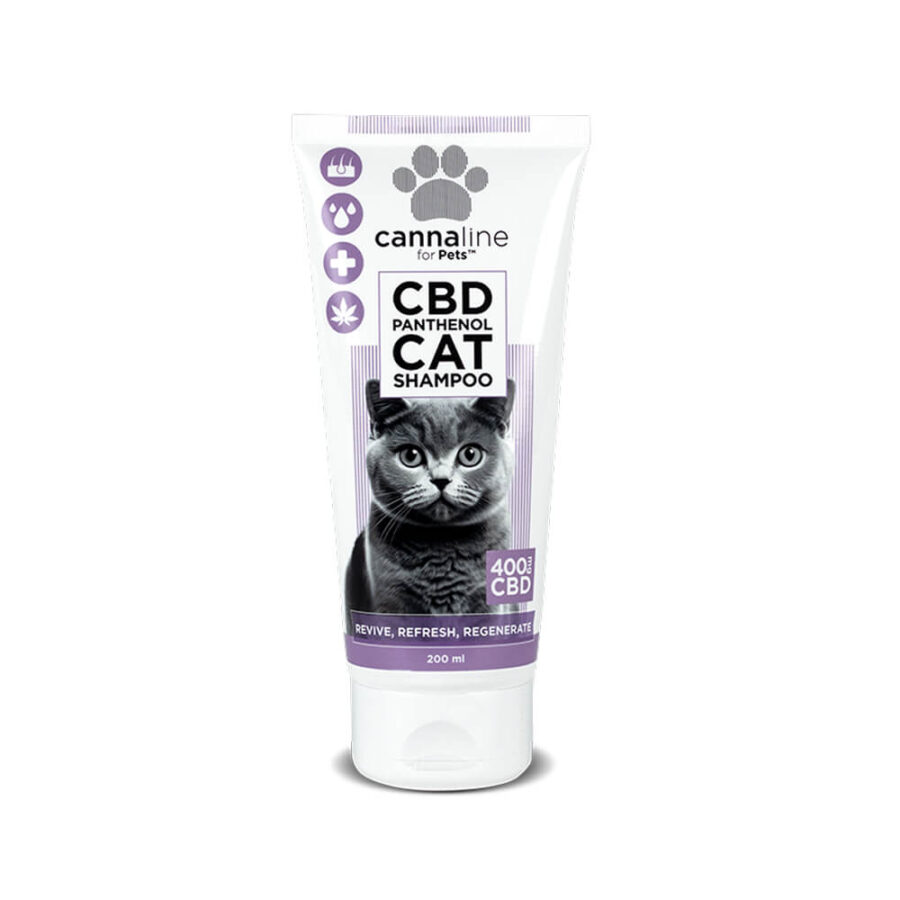 Cannaline for Pets CBD Panthenol Shampooing pour Chat 400mg CBD (200ml)