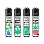 Clipper Lighters Classic Cute Weed (48pcs/présentoir)