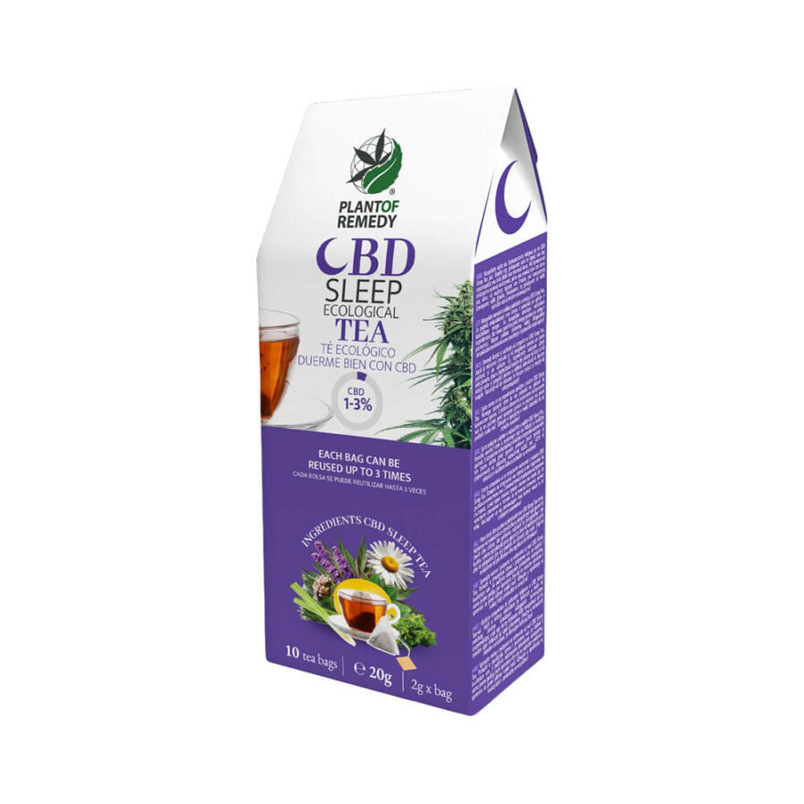 Plant of Remedy Thé Biologique 1-3% CBD 20g (10sachets/boîte)