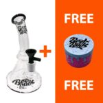 Best Buds Bent Neck Glass Bong 19.5cm Free gift