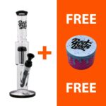 Best Buds Glass Double Chamber Tree Ice Bong 33cm