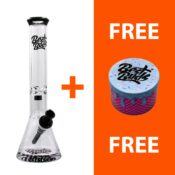 Best Buds Glass Matrix Perc XL Beaker Ice Bong 40cm