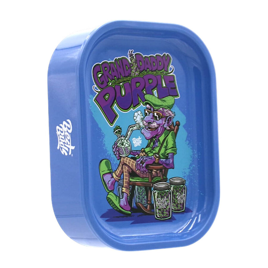 Plateau de roulage Best Buds avec boîte de rangement en étain Grand Daddy Purple-Vente en gros-3