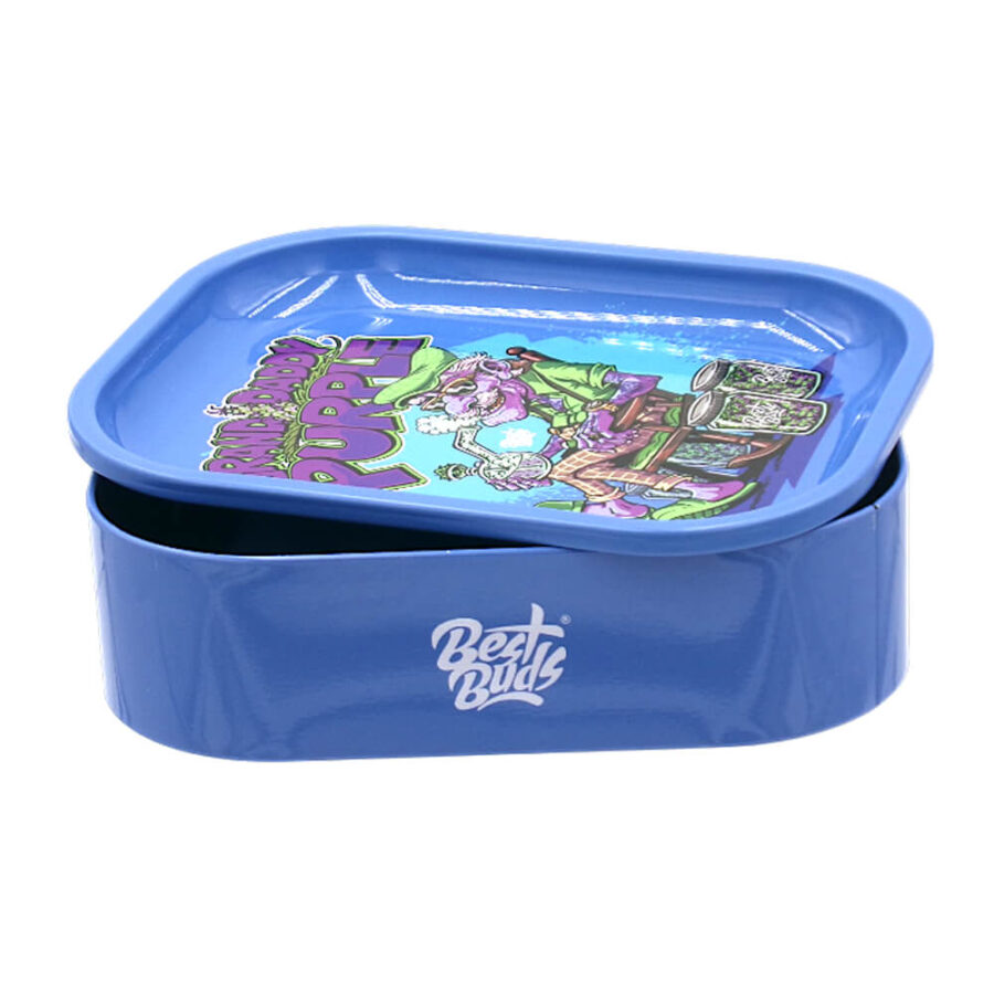 Plateau de roulage Best Buds avec boîte de rangement en étain Grand Daddy Purple-Vente en gros-5