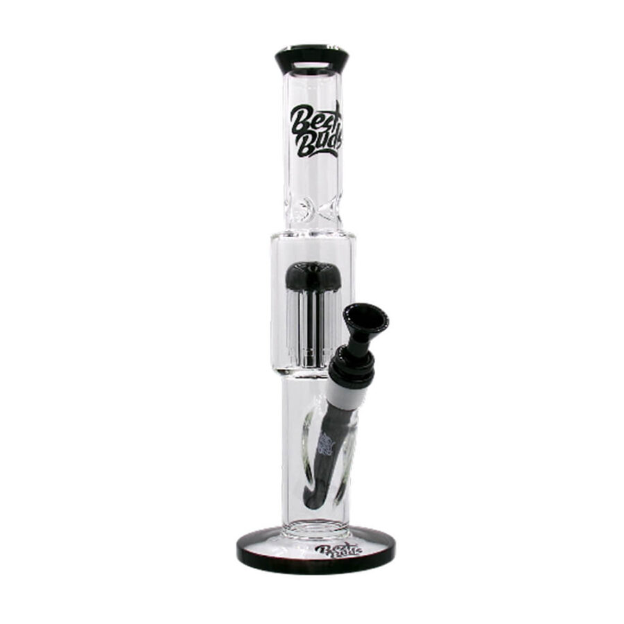 Best Buds Bong Ice Double Chambre en Verre avec Percolateur Arbre 33cm