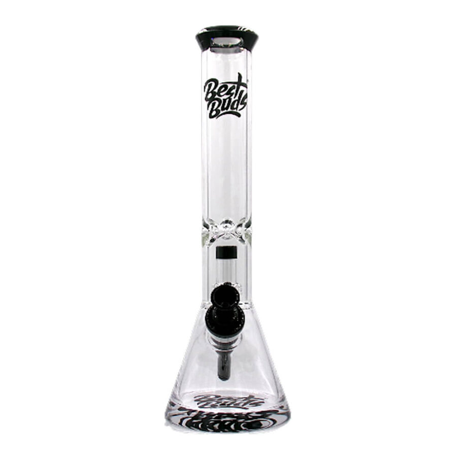 Best Buds Bong en Verre Transparent Beaker XL Tree Perc 40cm