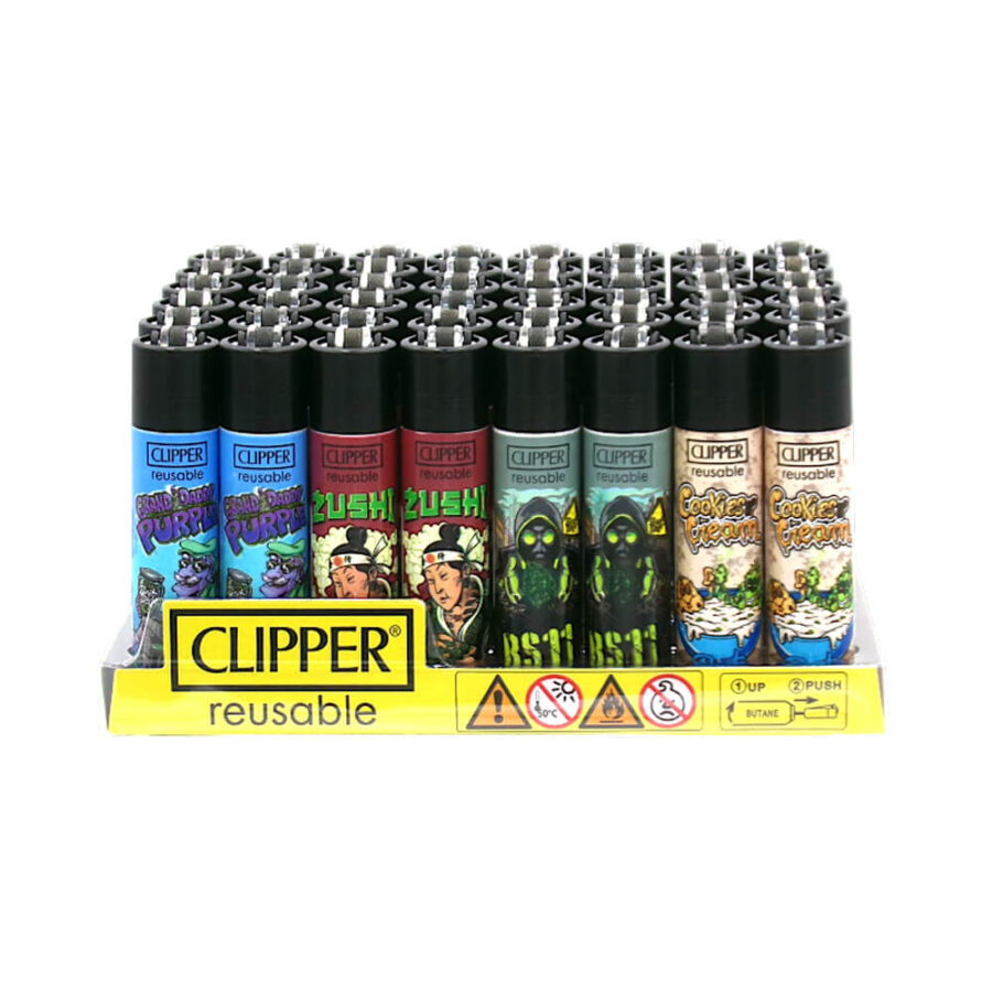 Clipper Classic Lighters Best Buds Collection (48pcs/présentoir)