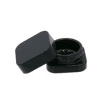 Bocal carré en verre noir de 9 ml - vente en gros - 2
