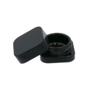 Bocal carré en verre noir de 9 ml - vente en gros - 2