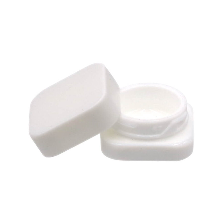 Bocal carré en verre blanc de 9 ml - vente en gros - 2