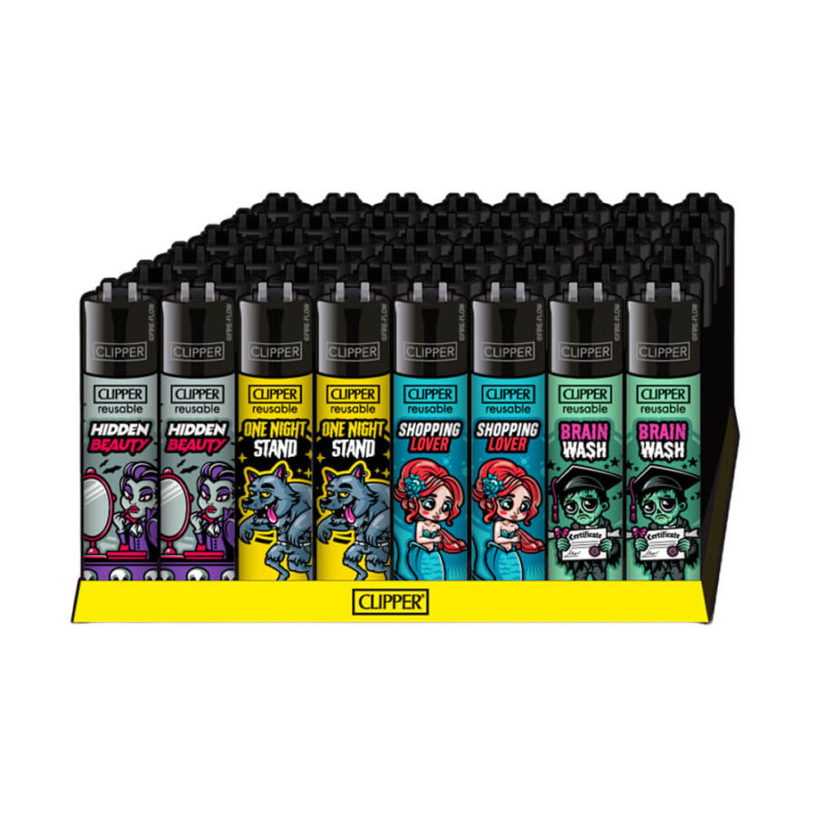 Clipper Lighters Classic Brain Wash (48pcs/présentoir)
