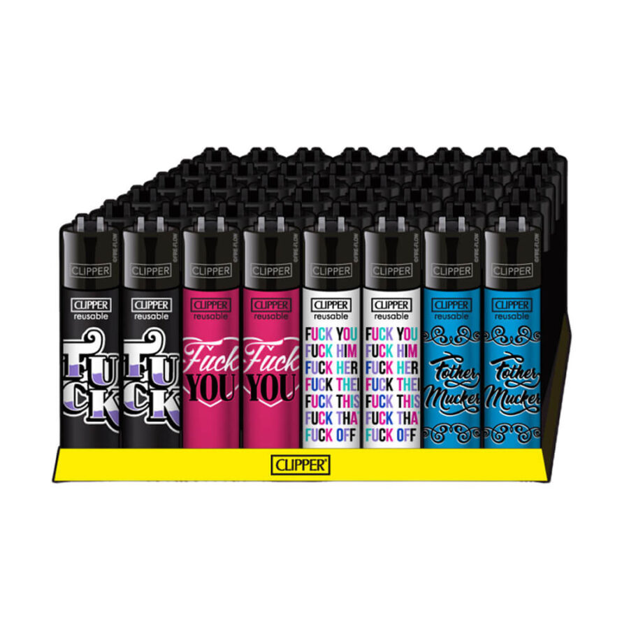 Clipper Lighters Classic Fuck Collection (48pcs/présentoir)