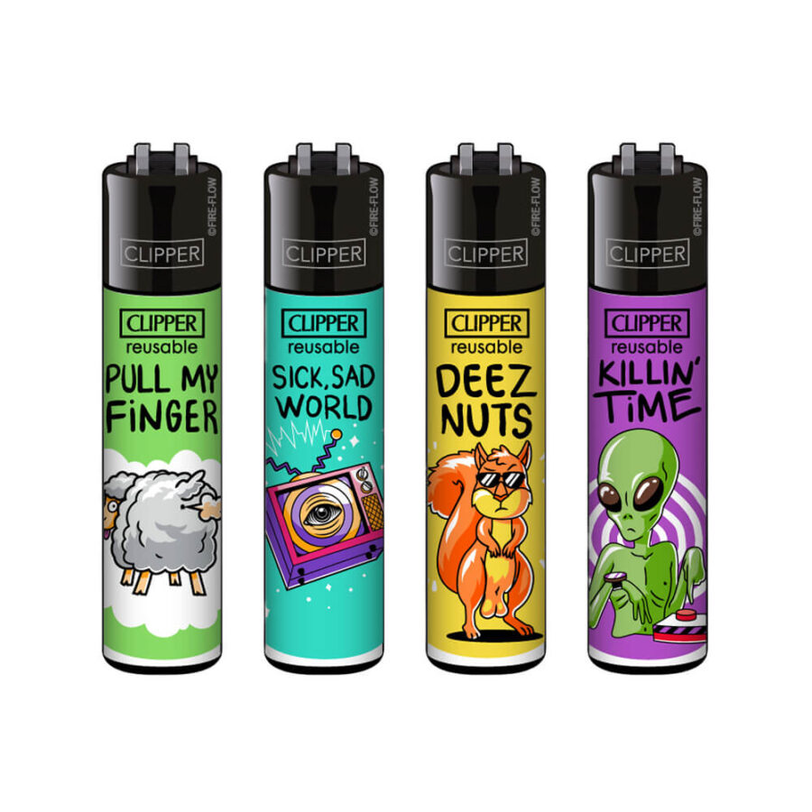 Clipper Lighters Classic Mix Slogan #4 (48pcs/présentoir)