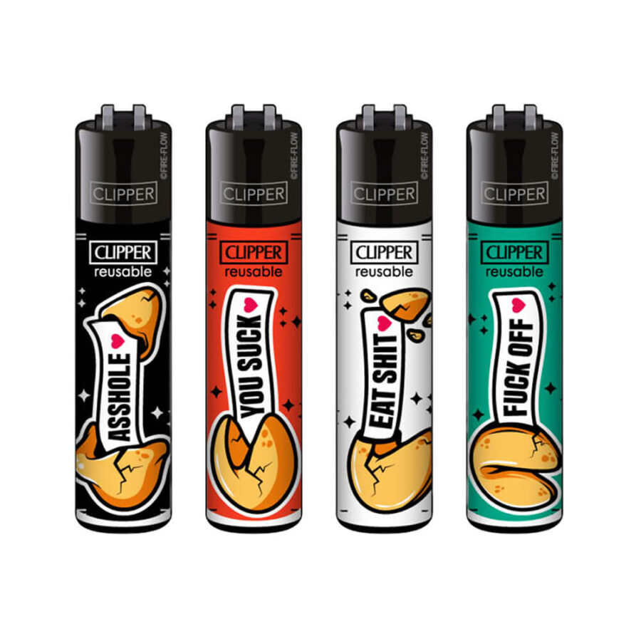 Briquets Clipper Classiques Fortune Cookies (48 pièces:présentoir) Vente en Gros-1