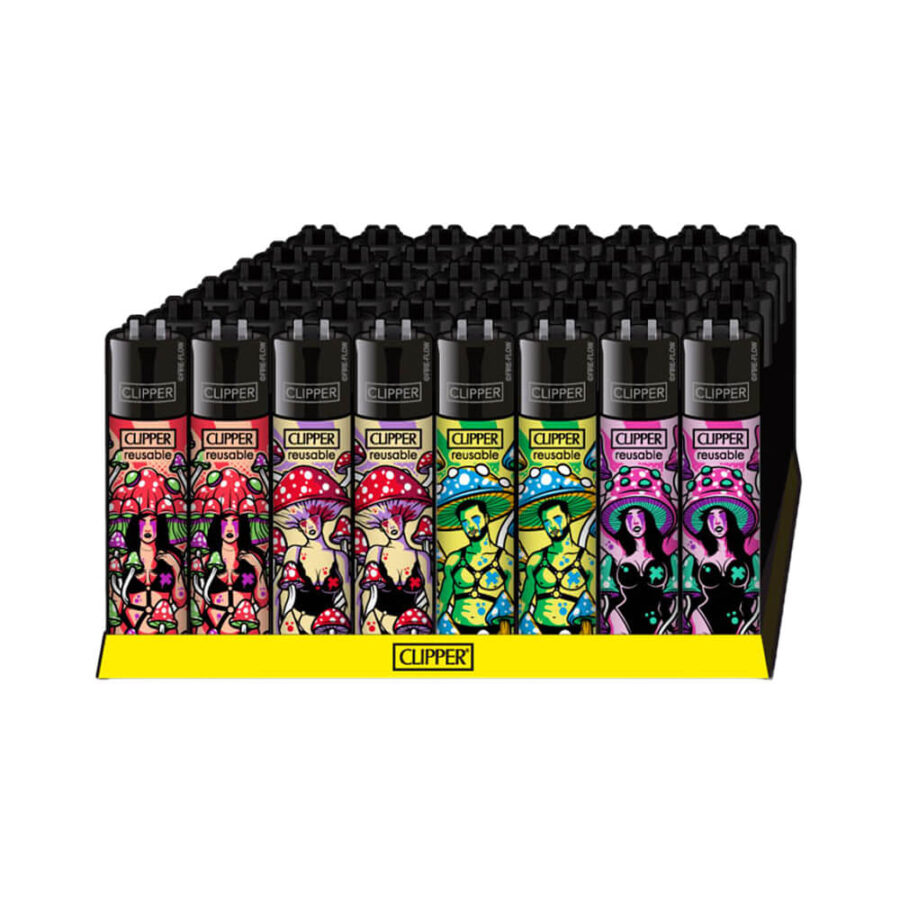 Briquets Clipper Classiques Champignons Coquins (48 pièces:présentoir) Vente en Gros-2