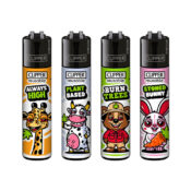 Briquets Clipper Classiques Animaux Stone #2 (48 pièces:présentoir) Vente en Gros-1
