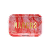 Plateau de roulage en métal Narcos Rose petit format - vente en gros