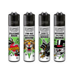 Briquets Clipper Classiques 420 Tatouage (48pcs:présentoir)-Gros 1