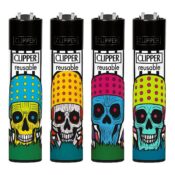 Clipper Lighters Classic Mushroom Skulls