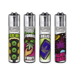 Briquets Clipper classiques lois sur le cannabis (48pcs:présentoir)-Gros 1