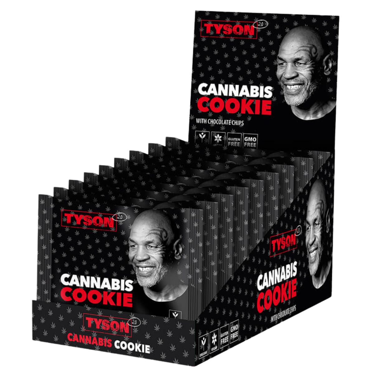 Tyson 2.0 Cannabis Cookie Chocolate Chips (présentoir 10 pièces) Tyson 2.0 Cannabis Cookie Chocolate Chips 10pcsdisplay