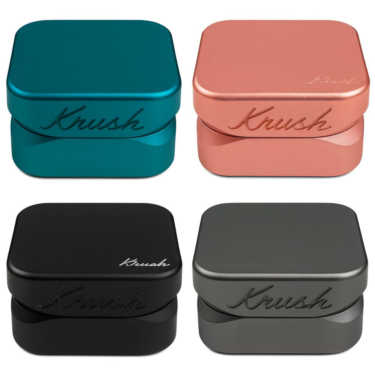 Krush Kube 2.0 Aluminium Grinder 2 Parts – 55mm Krush Kube 2.0 Aluminium Grinder 2 Parts – 55mm 1