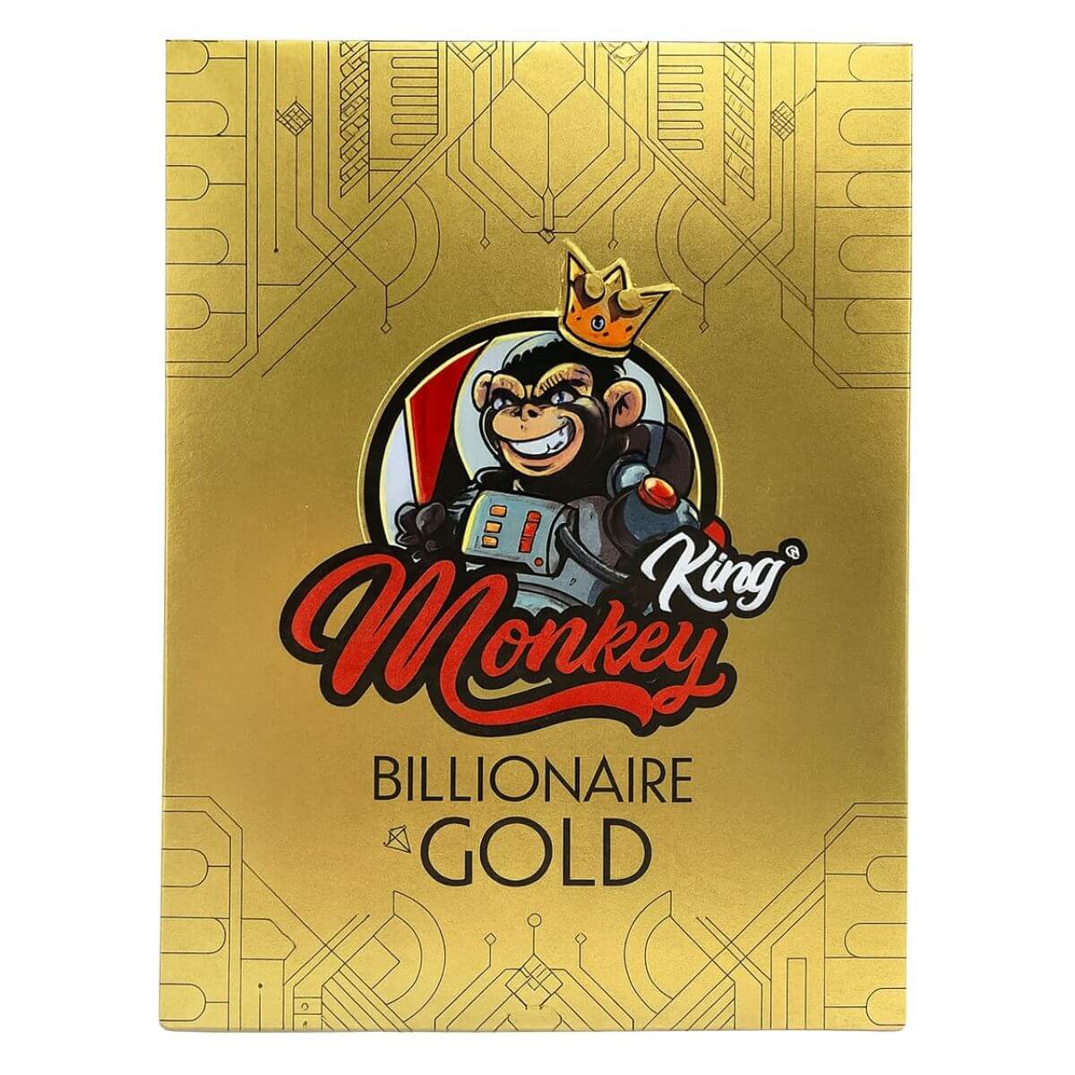 Monkey-King-billionaire-Gold-KS-feuilles-a-rouler-non-blanchies-ultra-fines-(24pcs-presentoir) Monkey King Billionaire Gold KS Unbleached Ultrathin Rolling Papers 24pcsdisplay